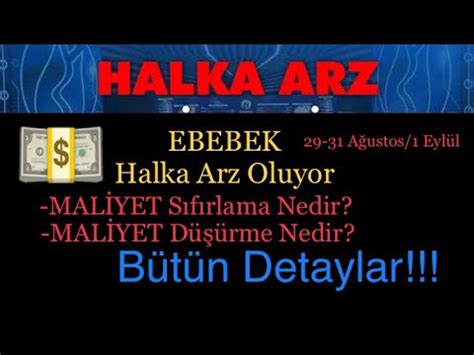 Ebebek Halka Arz Oluyor Ebebek Talep Toplamaya Ba Lad Mal Yet