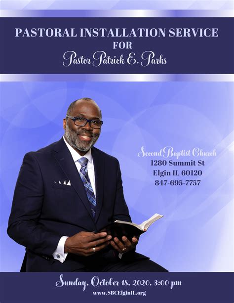 Pastoral Installation Service for Pastor Parks - Second Baptist Church of Elgin