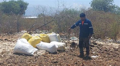 Vecinos del Playón de Marquina en Quillacollo hallan bolsas con