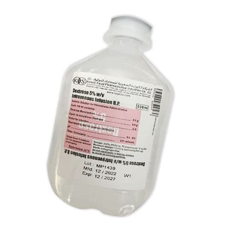 Sodium Chloride 09bp 250 Ml Normal Saline Plain Iv Solution Sidra Kuwait Hospital