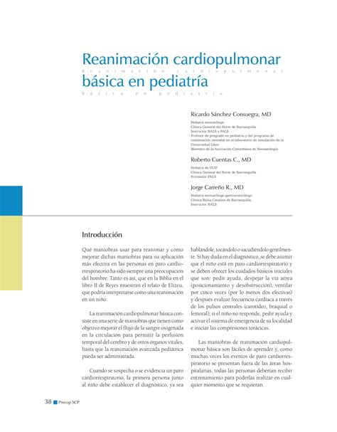 Solution Reanimacion Cardiopulmonar Basica En Pediatria Studypool