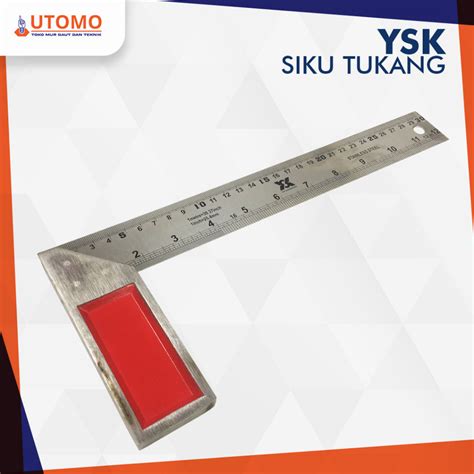 Jual Penggaris Siku Tukang 30 Cm Siku Meter Sudut 12 Inch Shopee