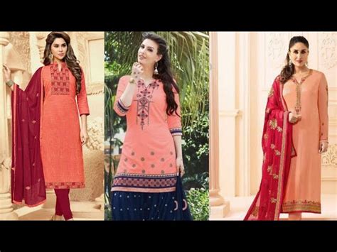 Peach Colour Combination Dresses Design Ideas Peach Colour Suit And Lehenga Collection 2020