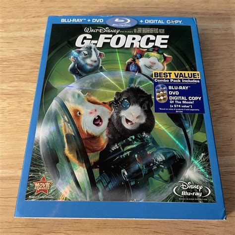 G Force Blu Ray Dvd 2009 3 Disc Set Disney No Digital Copy