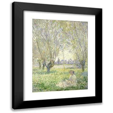 Claude Monet 14x18 Black Modern Framed Museum Art Print Titled Woman