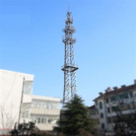 Customized M Leg Self Supporting Tower Telecom Steel Lattice Tower