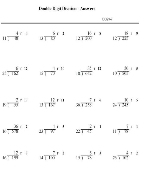 Long Division Worksheet Grade 4 Long Division Worksheets