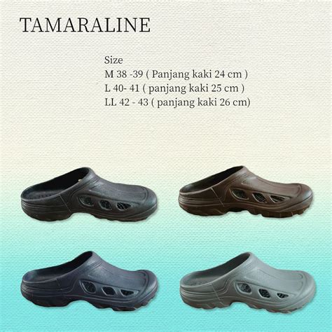 Sandal Karet Pria Tamara Line 177 Size 38 43 Sandal Slop Karet Cowo