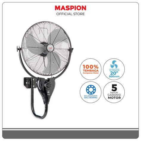 Jual Maspion Power Wall Fan Kipas Angin Dinding 20 Inch PW 501 W