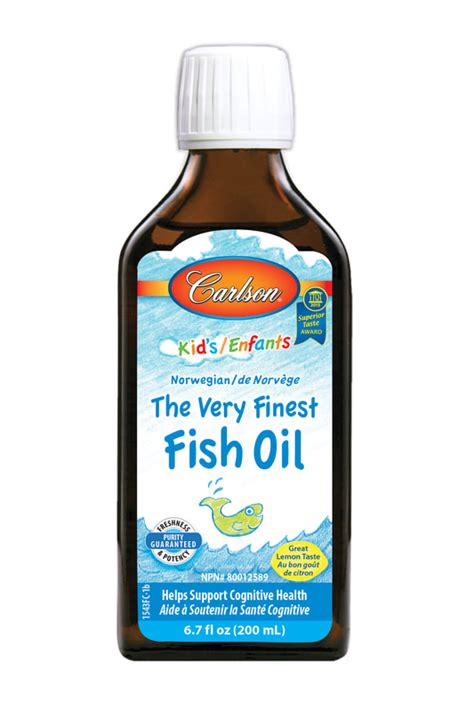 Kids The Very Finest Fish Oil Lemon 800 Mg Omega 3s Canada