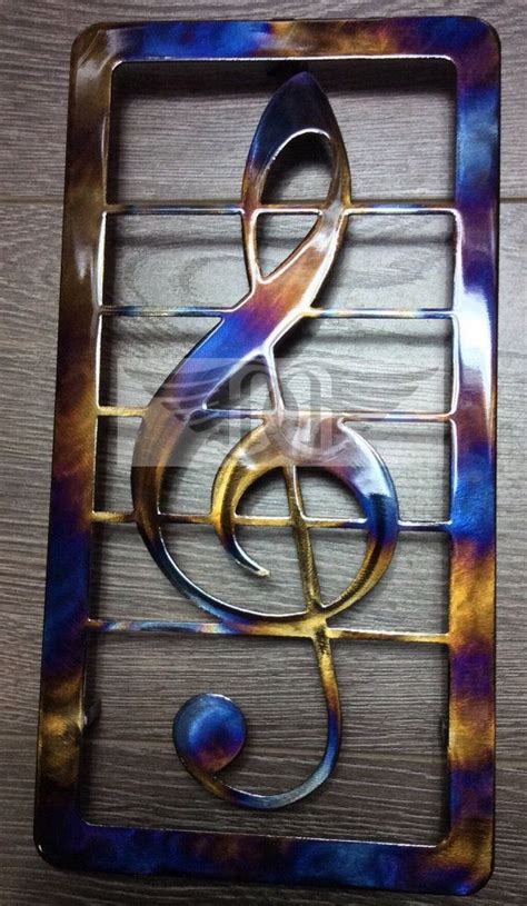 Metal Wall Art Treble Clef Violin Key Etsy Music Metal Wall Art