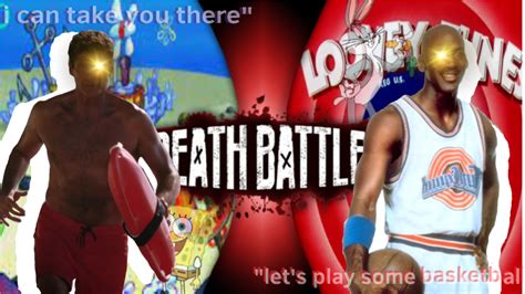 Michael Jordan Vs David Hasselhoff Spongebob Vs Space Jam I M Surprised Nobody Thought Of This