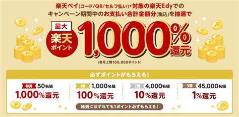 楽天ペイ最大1000の楽天ポイントが当たるキャッシュレスGOGOフェス 第2弾を開催 11月1日から アプリオ