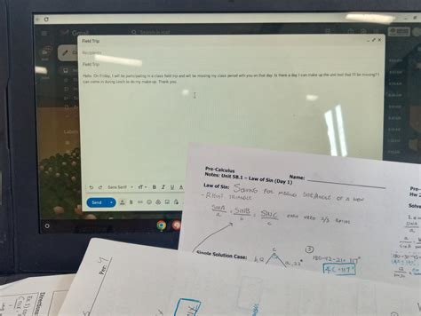 Keeping up with schoolwork is important, even during field trips