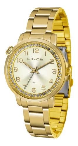 Reloj De Pulsera Lince Digital Lrg L De Cuerpo Color Dorado