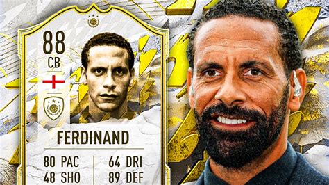 Is He Worth 7 Tokens 🤔 88 Icon Rio Ferdinand Player Review Fifa 22