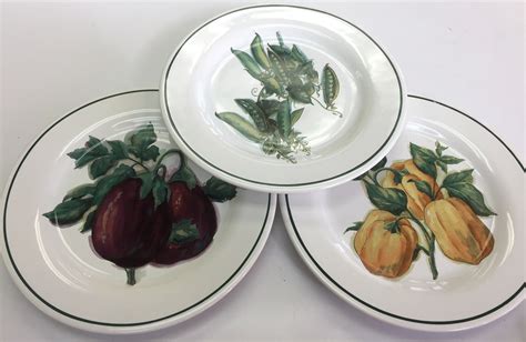 Williams Sonoma Harvest 3 Salad Plates Etsy