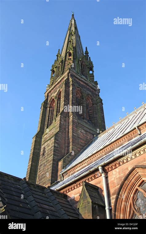 The Spire Of The Parish Church Of St Giles Cheadle Staffs Staffordshire