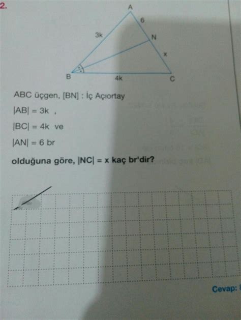 geometri açıortay sorusu Eodev