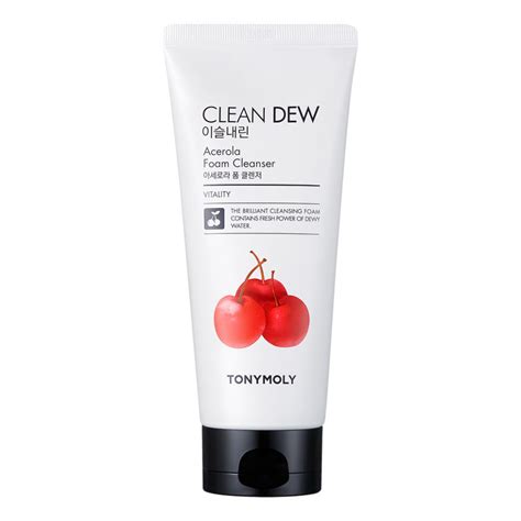 Пенка для умывания с экстрактом вишни Tony Moly Clean Dew Acerola Foam ...