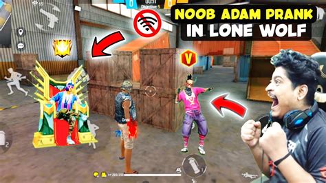 Lone Wolf No Internet Prank 👿 Noob Adam और Hip Hop ने दिखाया Emote