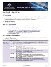 Pspf Physec Entity Facilities Pdf Protective Security