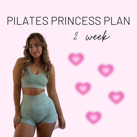 2 Week Pilates Princess Workout Plan Etsy