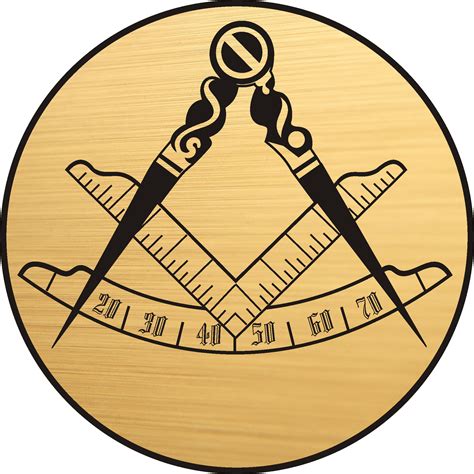 Masonic Compass And Square Classic Bronze