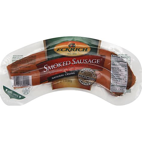 Eckrich Smoked Sausage Oz Pack Pork Fishers Foods