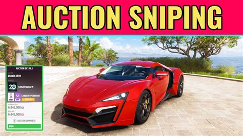 Forza Horizon 5 W Motors Lykan Hypersport 2016 Auction House Sniping