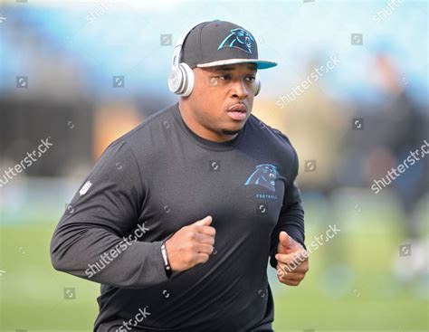 Carolina Panthers Fullback Mike Tolbert Warms Editorial Stock Photo