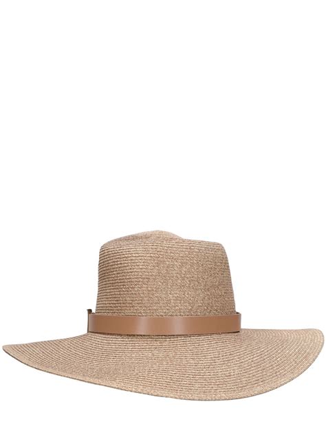 Max Mara Musette Straw Brimmed Hat Khaki Chiaro Editorialist