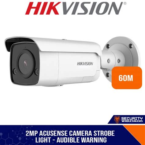 Hikvision 2 MP AcuSense Strobe Light And Audible Warning Fixed Bullet