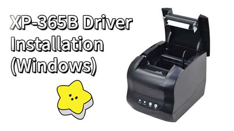 Xprinter XP-365B Driver Installation on Window PC - YouTube