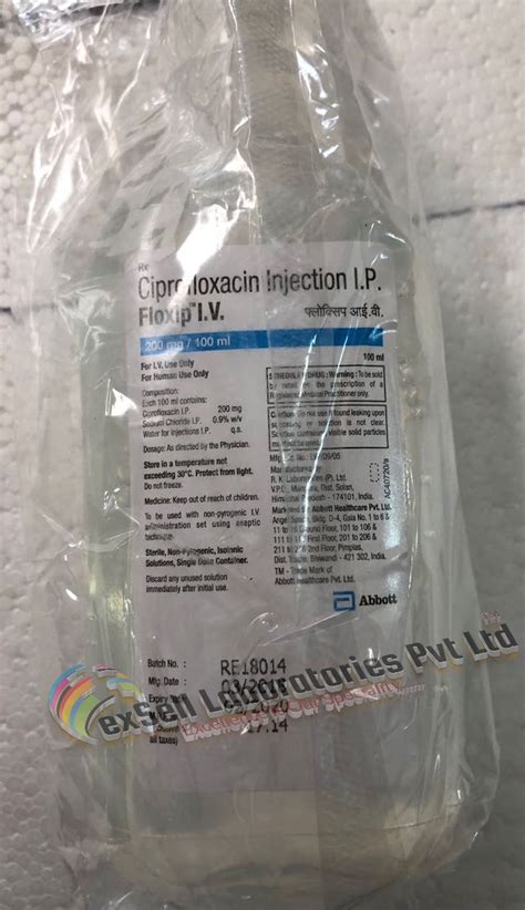 Floxip Ciprofloxacin Injection Infusion Mg Ml