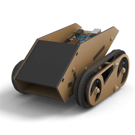 Arduino Track Robot Kit Easybugds In Mdf Pdf Templates For Laser