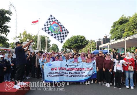 May Day Ribuah Buruh Di Jombang Semarakkan Fun Walk Bareng Pj Bupati