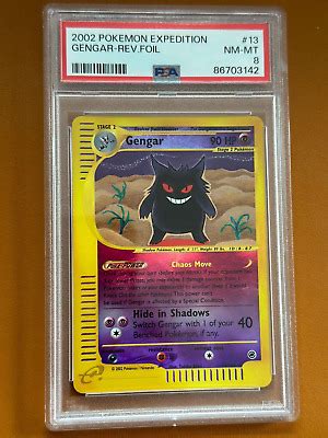 Pokemon Gengar Reverse Holo Expedition Psa Nm Mt Ebay