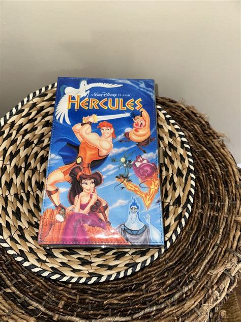 Disney Parks Hercules Vhs Case Clutch Bag Purse Nos Gem