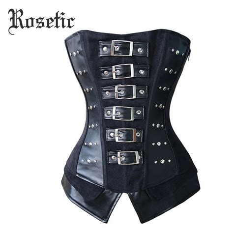 Rosetic Bustier Corsets Women Short Rivet Belts Solid Summer Lace Up