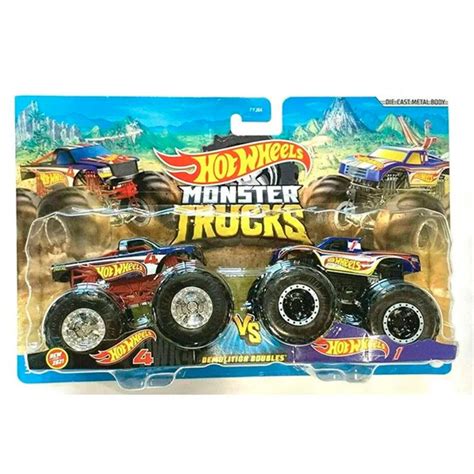 Hot Wheels Monster Trucks 2 Veículos Hot Wheels 4 vs Hot Wheels 1 Mattel Shopee Brasil