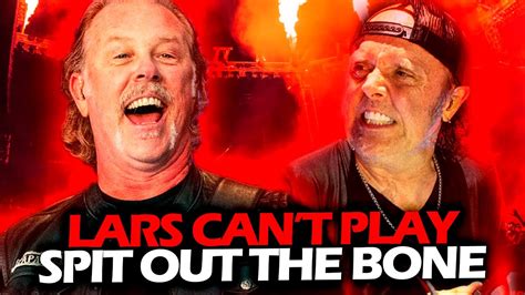 James Hetfield Reaction When Lars Ulrich Can T Play Spit Out The Bone