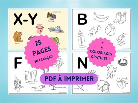 Coloriage Lettres De Lalphabet Pour Enfant Imprimer L Atelier De Dimy