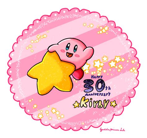 Happy 30th Anniversary Kirby By Goddessprincesslulu On Deviantart