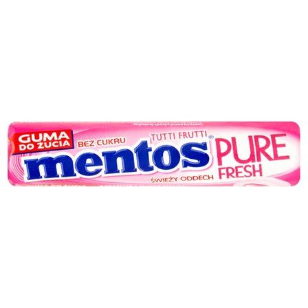 Mentos Pure Fresh Tutti Frutti Guma Do Ucia Bez Cukru G Sztuk