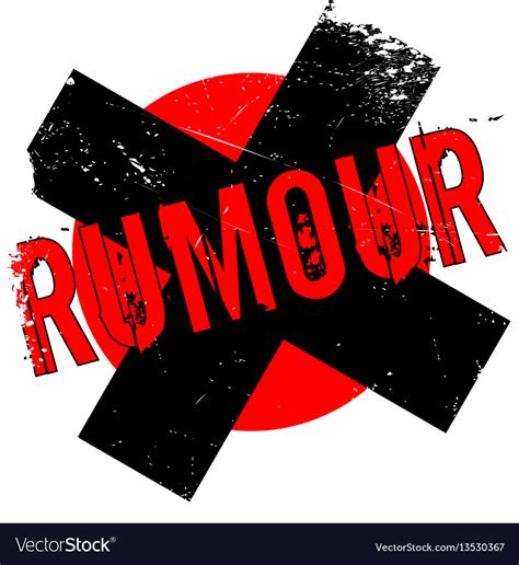 Rumour rubber stamp Royalty Free Vector Image - VectorStock