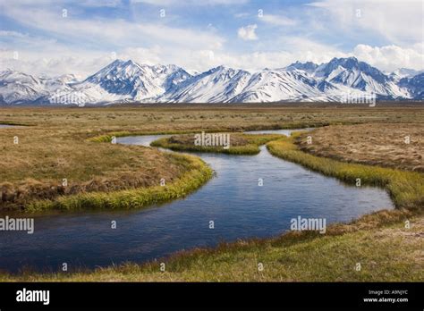 Upper Owens River Valley In The Eastern Sierra Near Mammoth Lakes