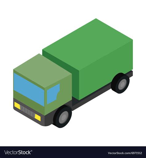 Military Truck Isometric D Icon Royalty Free Vector Image