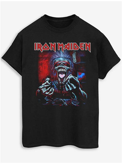 Nw2 Iron Maiden Real Dead One Adult Black T Shirt Men George At Asda