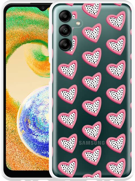 Samsung Galaxy A04s Hoesje Hartjes Met Stippen Designed By Cazy Bol